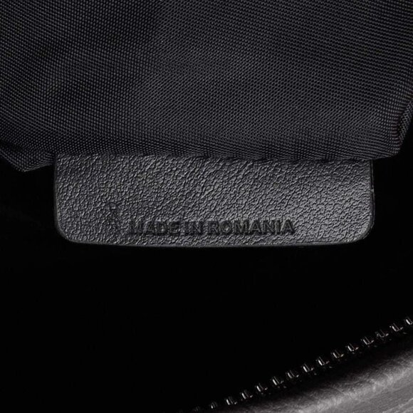 Burberry Grey Leather Embossed Abbeydale Backpack Bag - Picture 11 of 12